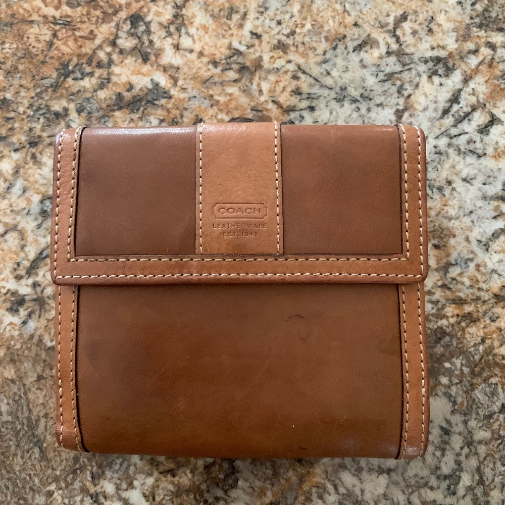 Coach leather wallet